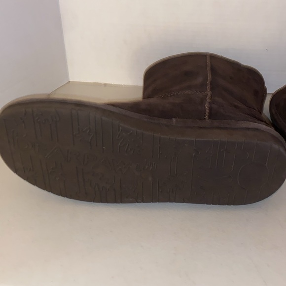 Bear Paw Boots Brown Suede Sheepskin Wool Blend Womens Size 11 - Picture 12 of 14